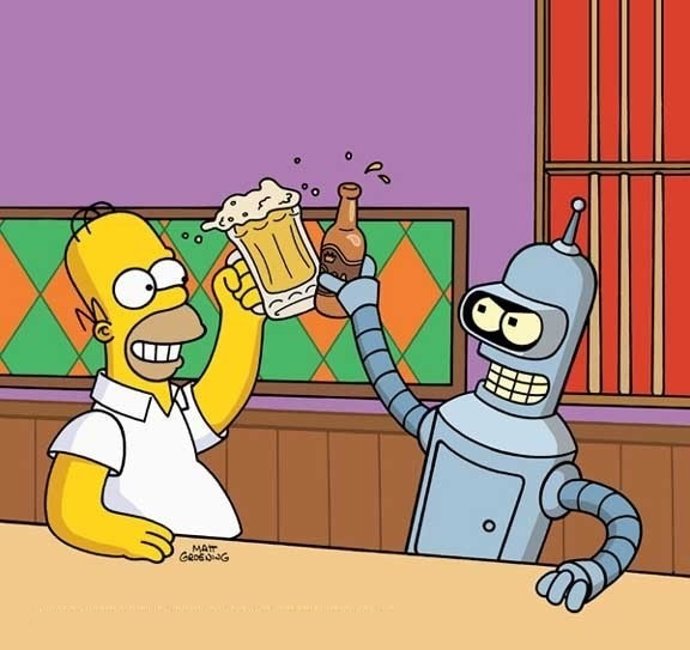 Futurama y Los Simpson también protagonizarán un 'crossover'