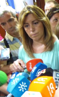 Susana Díaz tilda de "barbaridad" que el presidente del TC pueda intervenir en determinadas cuestiones de Andalucía