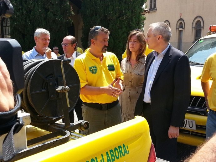 Pere Navarro, en una visita a la ADF de Sabadell