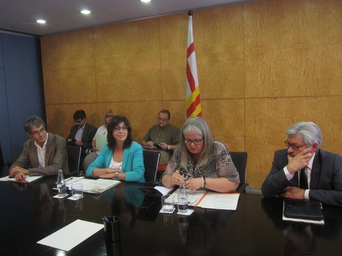 Conrad Casas, Cristina Iniesta, Maite Fandos y Joan Puigdollers
