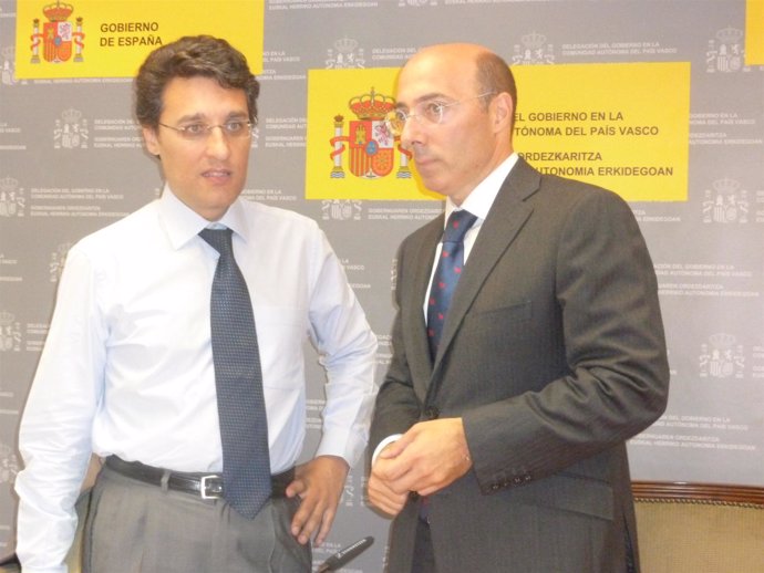 Fernando Miranda del FEGA  y el delegado del gobierno del País Vasco 