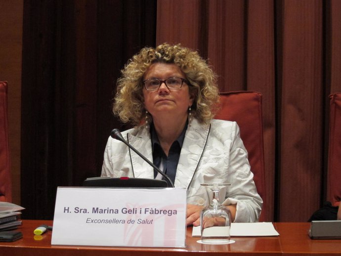 La exconsellera de Salud de la Generalitat, Marina Geli (PSC)