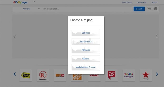 EBay expande su servicio Now en medio de la pugna con Amazon