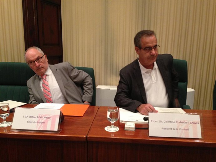 El síndic Rafael Ribó y Celestino Corbacho (PSC)