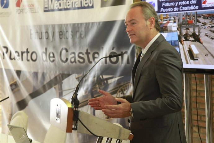 Alberto Fabra en la jornada en Castellón