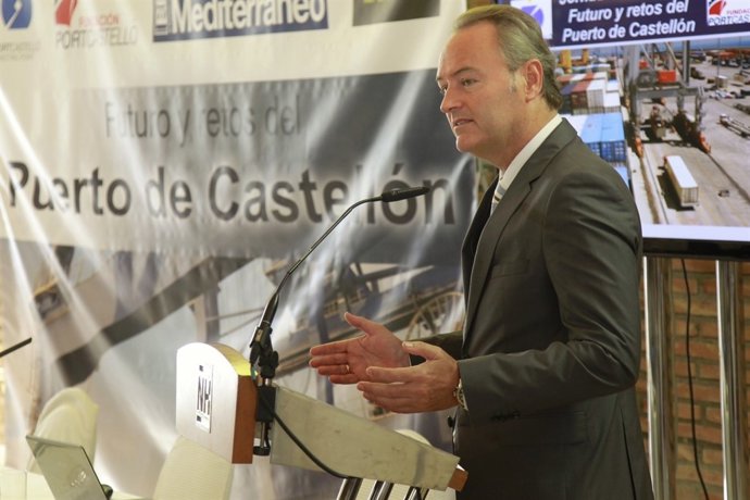 Alberto Fabra en la jornada en Castellón