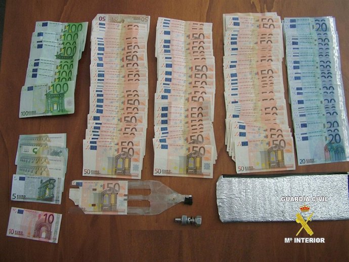 Dinero y otro material intervenido