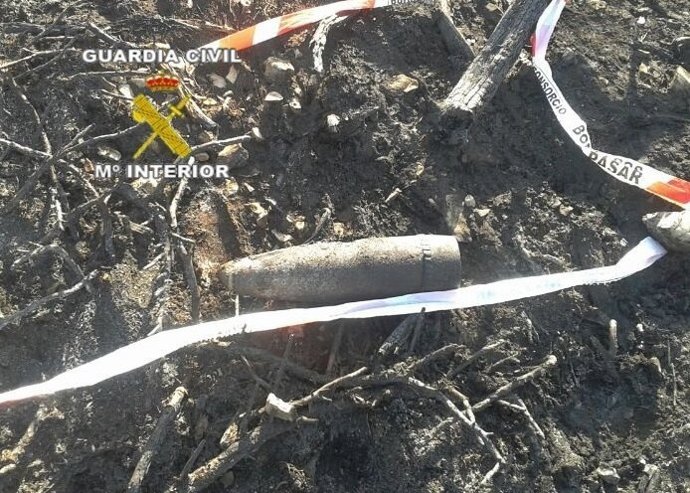 Proyectil de la Guerar Civil