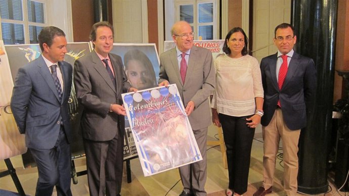 El alcalde de Huelva, Pedro Rodríguez, presenta las Fiestas Colombinas.