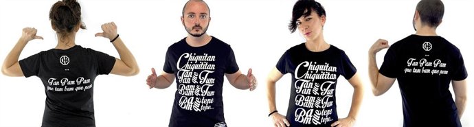 Camisetas de la línea de Chimo Bayo