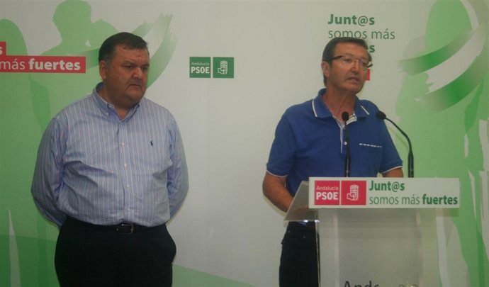 Zurera y Aguilar en la rueda de prensa