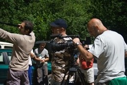 Hermanos Montero en el rodaje