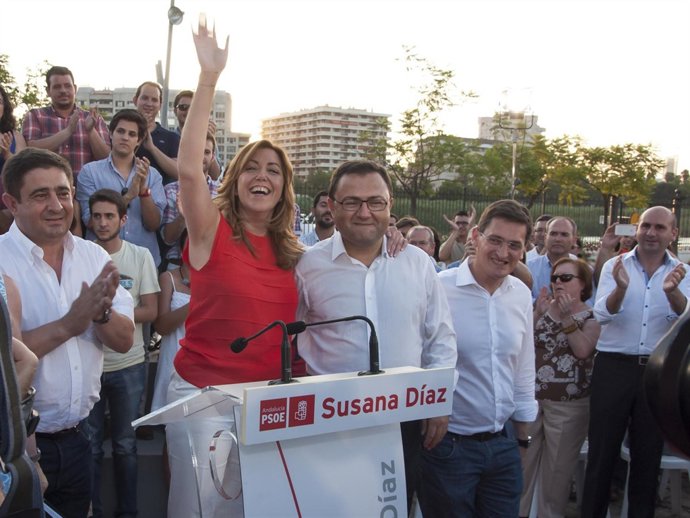 La candidata del PSOE-A a las primarias Susana Díaz