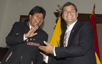 Ecuador/Bolivia.- Correa: América Latina "ya no es el patio trasero de nadie"