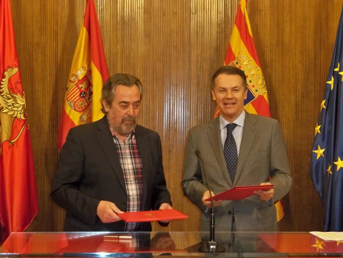 El Ayuntamieto de Zaragoza y CatalunyaCaixa firman un convenio