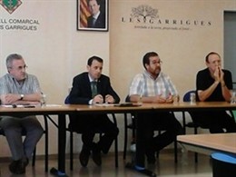 Reunión del dtor gnral M.Molins con representantes de Les Garrigues