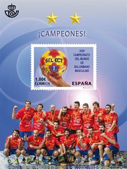 Sello del Mundial de Balonmano