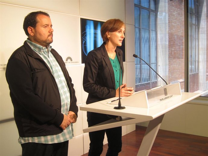 Joan Mena (EUiA) Dolors Camats (ICV)