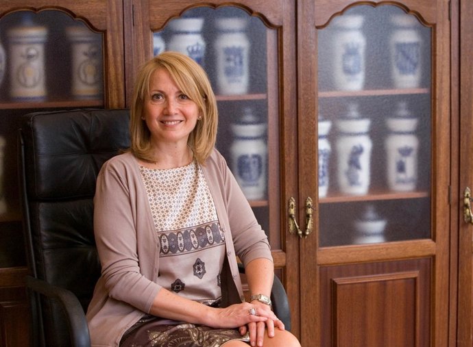 La presidenta del Colegio de Farmacéuticos de Almería, Pepita Ortega