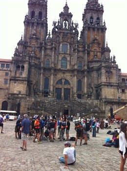Afluencia de peregrinos en Santiago por el Día del Apóstol