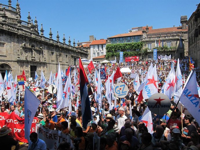 Manifestación Día da Patria BNG