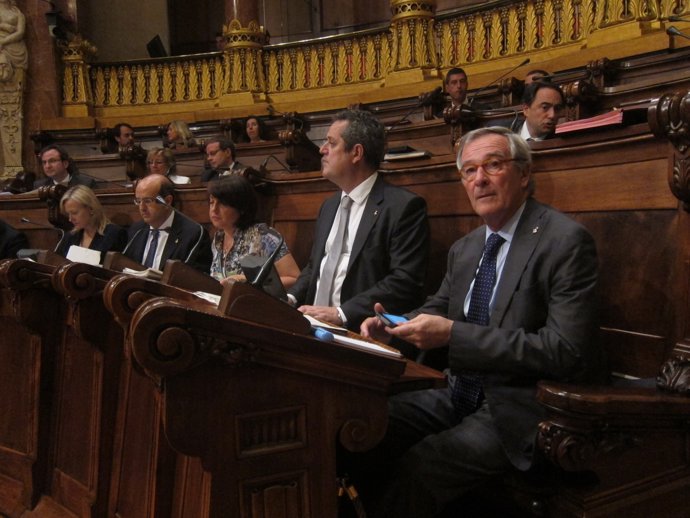 El alcalde, Xavier Trias, en el pleno
