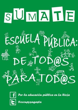 Cartel Plataforma por la Escuela Pública