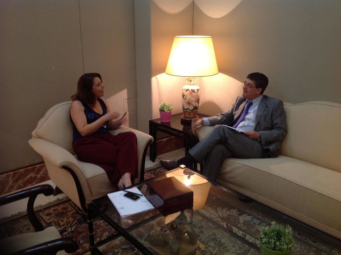 Crespo y Valderas, durante la reunión