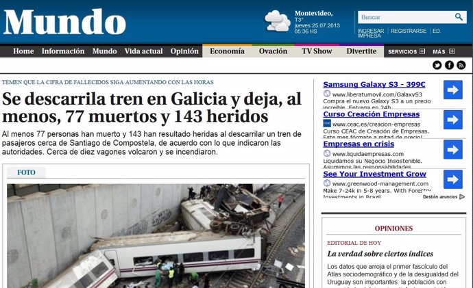 Captura El País