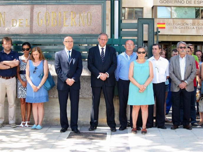 Ruiz Medrano y Martínez Bermejo, en la concentración solidaria.