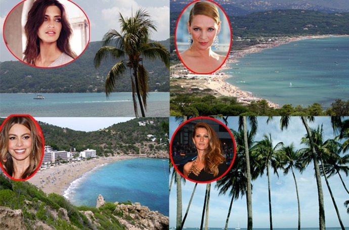 Las playas mas 'it' para Sara Carbonero, Uma Thurman y Paris Hilton entre otras