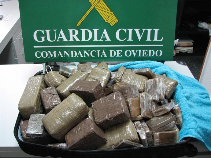 Hachís incautado por la Guardia Civil