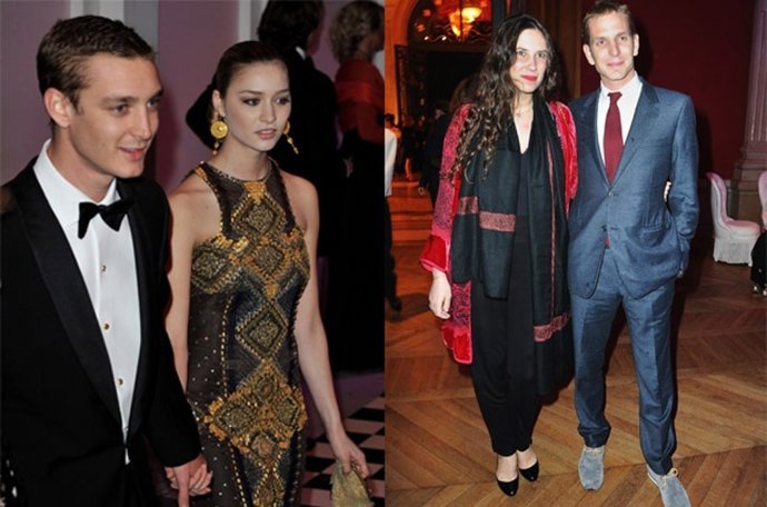 Los hermanos Pierre y Andrea Casiraghi disfrutan de sus vacaciones con novias