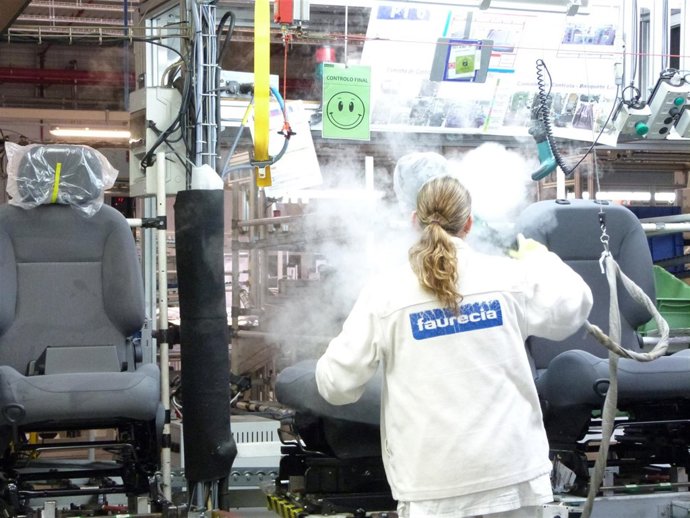 Producción de asientos de Faurecia