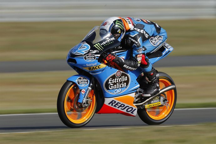Alex Rins en el test de Eslovaquia