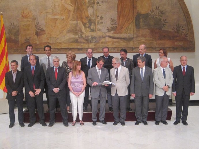 El pte Artur Mas con el Consell de Transició