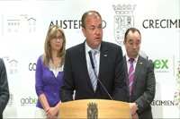 Monago considera una "gran noticia" el acuerdo entre las cajas rurales para ser una entidad "netamente extremeña"