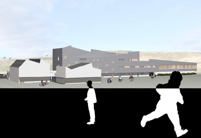 Infografía del edificio de primaria del colegio Valdespartera 2.