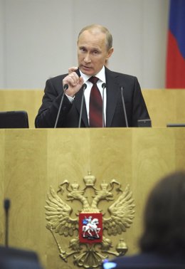 Vladimir Putin En Un Discurso Pronunciado En El Parlamento