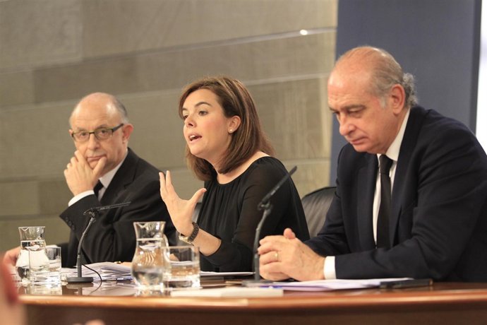 Montoro, Santamaría y Díaz en La Moncloa