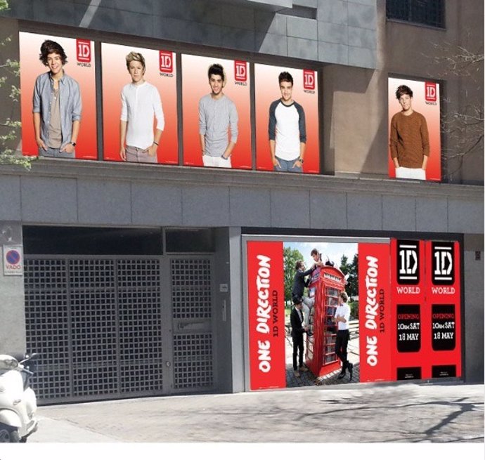 One Direction nueva tienda Valencia del 2 de agosto al 18