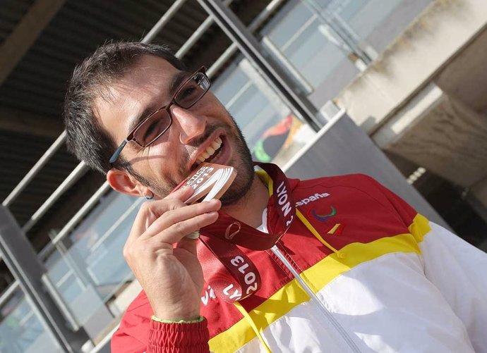 Maxi Rodríguez en el Mundial Paralímpico de Lyon