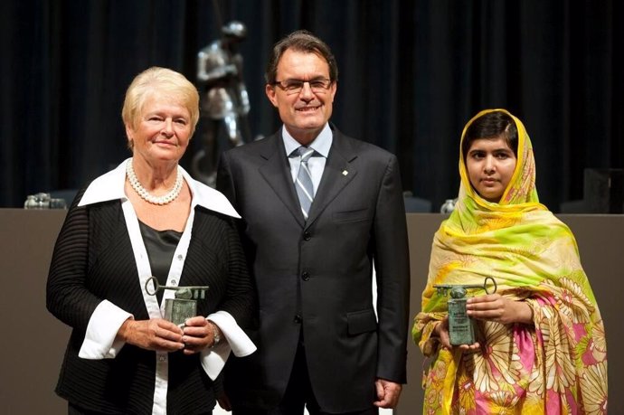 Gro Harlem Brundtland, Artur Mas y Malala Yousafzani
