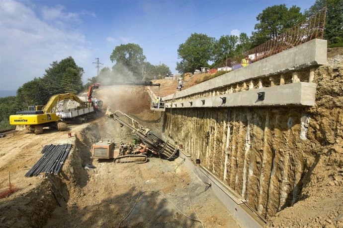 La pantalla de micropilotes.