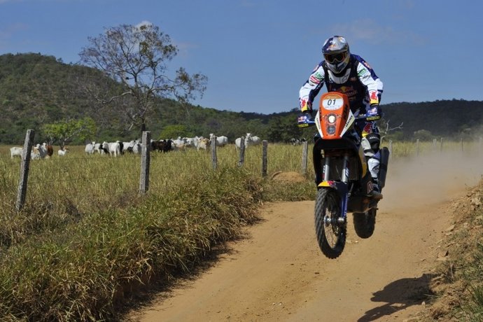 Marc Coma en el Rally dos Sertoes tras la segunda etapa