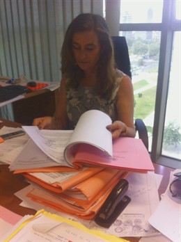 Gisbert en un momento de la entrevista