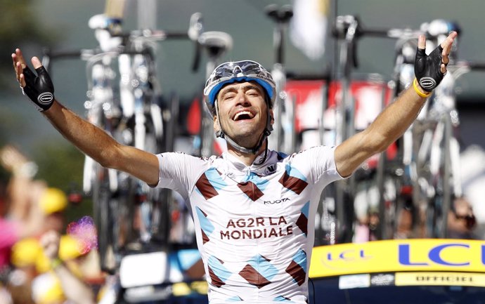 El ciclista francés Christophe Riblon