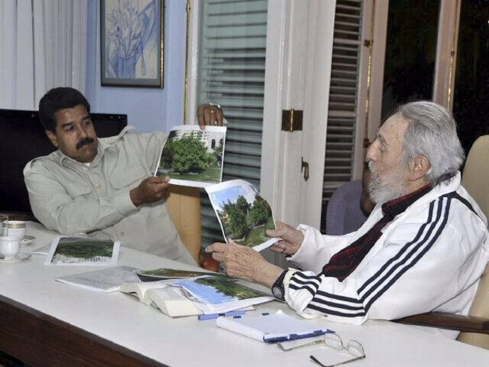 Fidel Castro y Nicolas Maduro, foto reciente