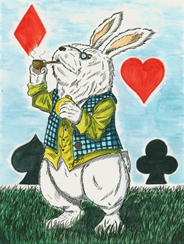 Exposición de Kevin Willians basada en 'Alicia en el país de las maravillas".