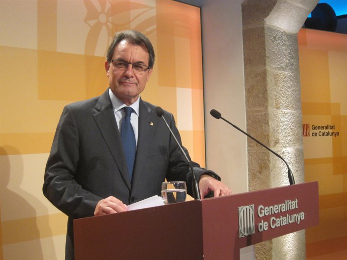 El presidente de la Generalitat, Artur Mas